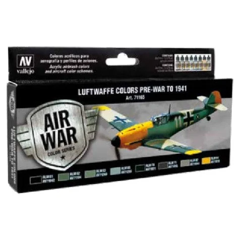 17ml Bottle Luftwaffe Pre-War to 1941 Model Air War Paint Set (8 Colors)