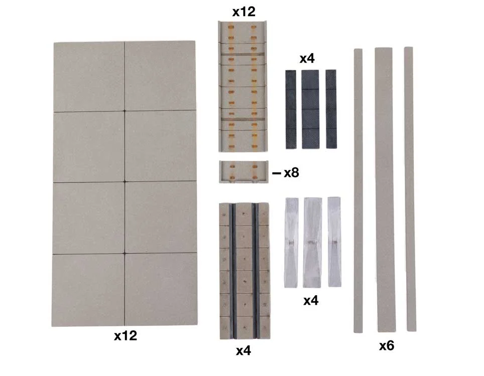 Walthers Cornerstone HO Scale Transload Pavement Kit – Modern Industrial Loading Facility Accessories – 933-4186