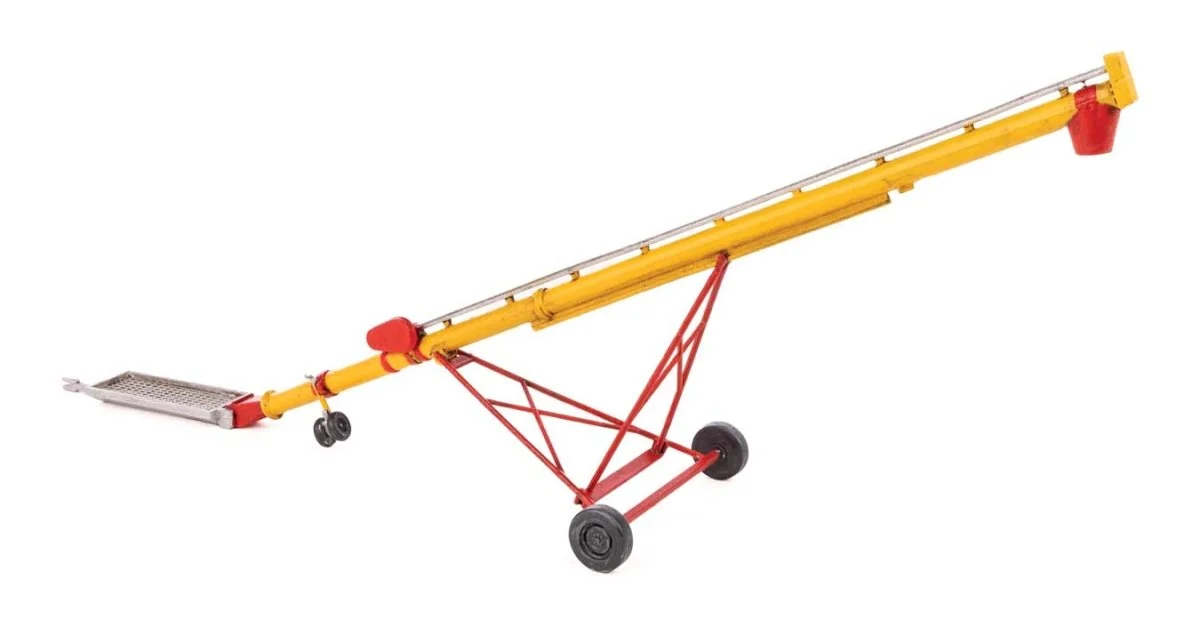 Walthers Cornerstone HO Scale Utility Auger Transload Facility Kit – Modern Grain & Bulk Material Conveyor – 933-4183