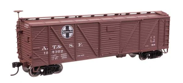 Walthers Mainline HO Atchison, Topeka & Santa Fe #124302 40' ARA Single Sheathed Boxcar