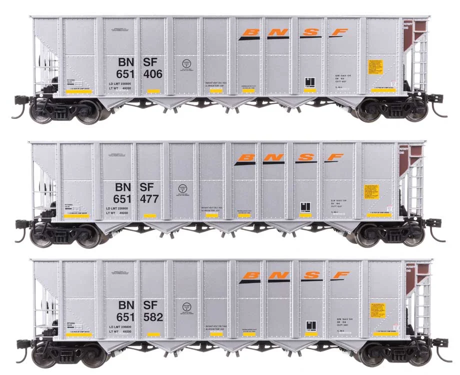 Walthers Mainline HO BNSF 50' RD-4 Hopper 3-Pack | 910-56869