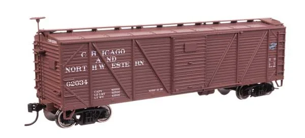 Walthers Mainline HO Chicago & North Western #62034 40' ARA Single Sheathed Boxcar