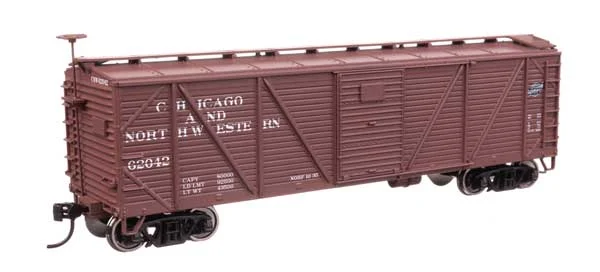 Walthers Mainline HO Chicago & North Western #62042 40' ARA Single Sheathed Boxcar