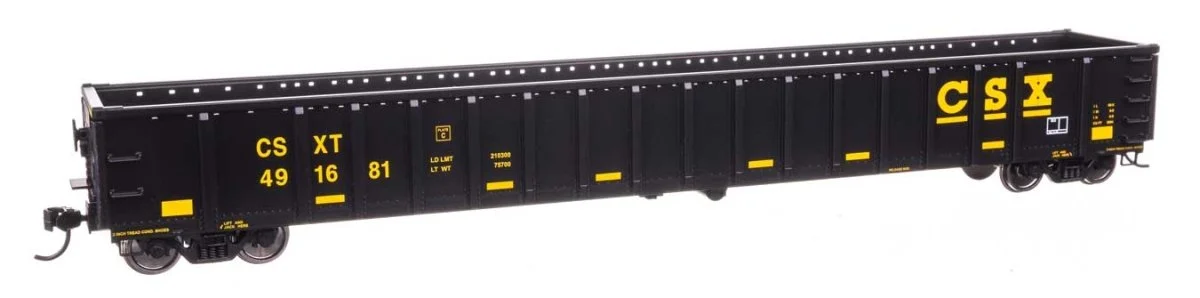 Walthers Mainline HO CSX #491681 68' Railgon Gondola
