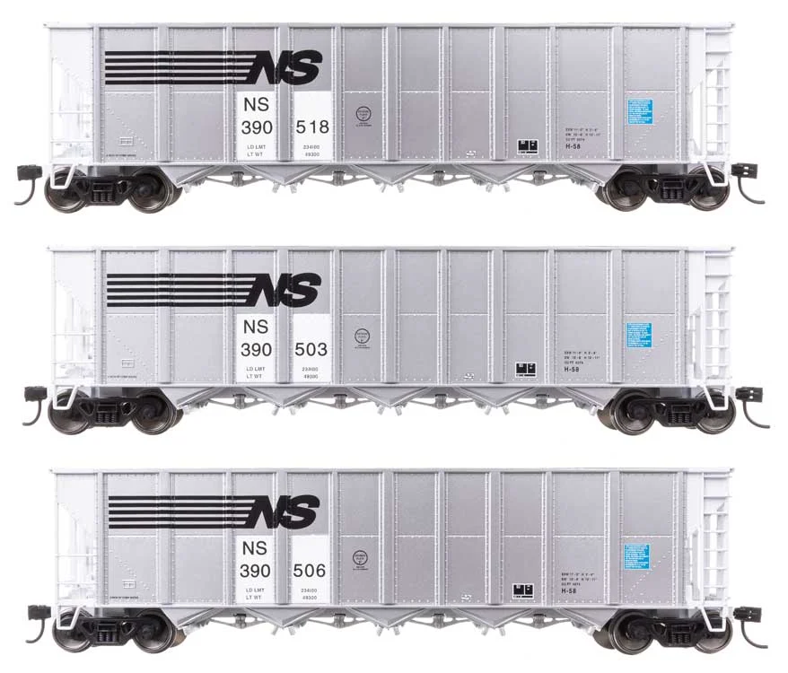 Walthers Mainline HO Norfolk Southern 50' RD-4 Hopper 3-Pack | 910-56878