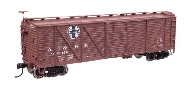 Walthers Mainline HO Santa Fe #124366 40' ARA Single Sheathed Boxcar