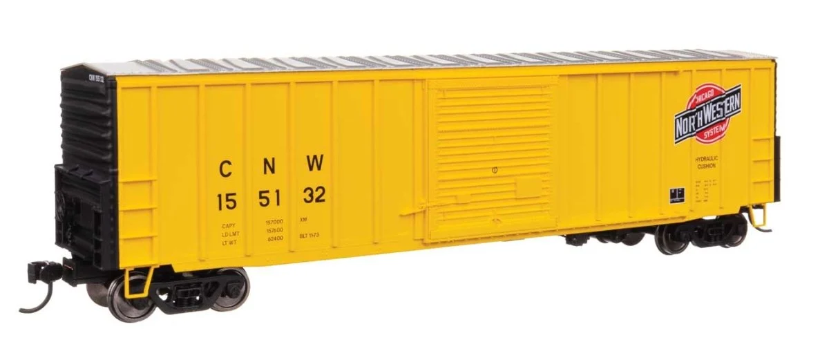 Walthers Mainline HO Scale Chicago & North Western #155132 50' ACF Exterior Post Dreadnaught End Plate B Boxcar