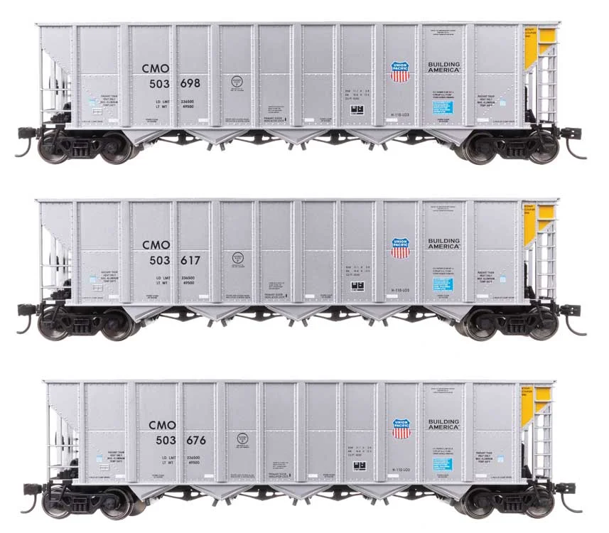 Walthers Mainline HO Union Pacific CMO 50' RD-4 Hopper 3-Pack | 910-56879