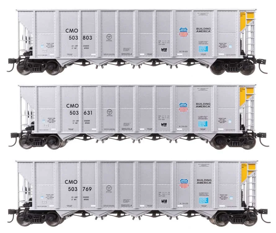Walthers Mainline HO Union Pacific CMO 50' RD-4 Hopper 3-Pack | 910-56880