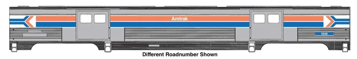 Walthers Proto HO Amtrak Phase I #1049 73' Budd Baggage Car | 920-13071