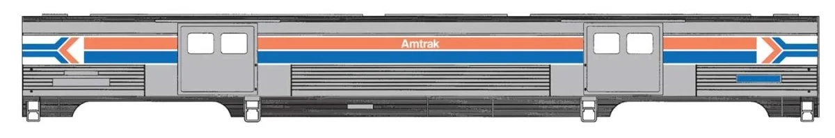 Walthers Proto HO Amtrak Phase I Decal 73' Budd Baggage Car | 920-13072
