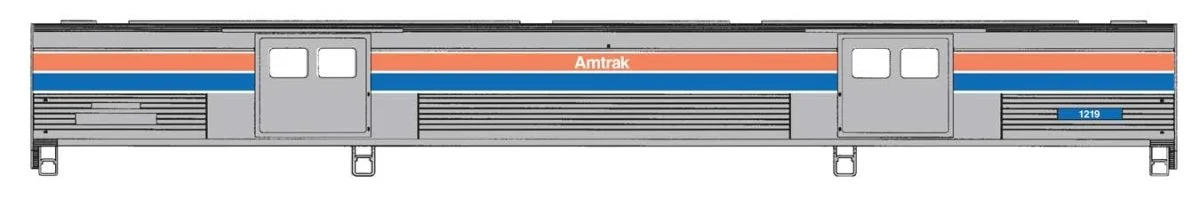 Walthers Proto HO Amtrak Phase II #1219 73' Budd Baggage Car | 920-13073
