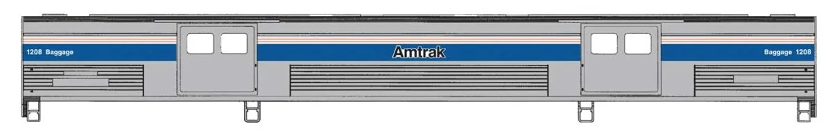 Walthers Proto HO Amtrak Phase IV #1208 73' Budd Baggage Car | 920-13079