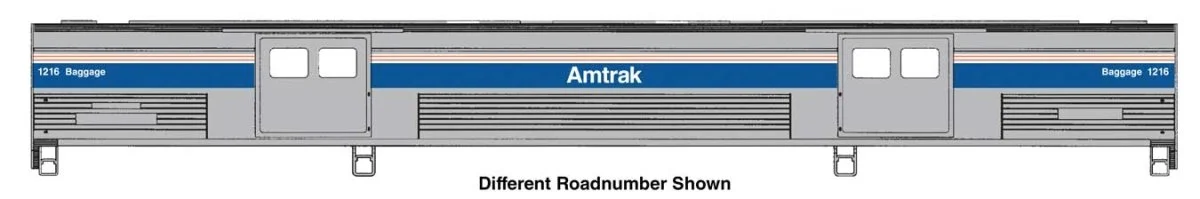 Walthers Proto HO Amtrak Phase IV #1219 73' Budd Baggage Car | 920-13083