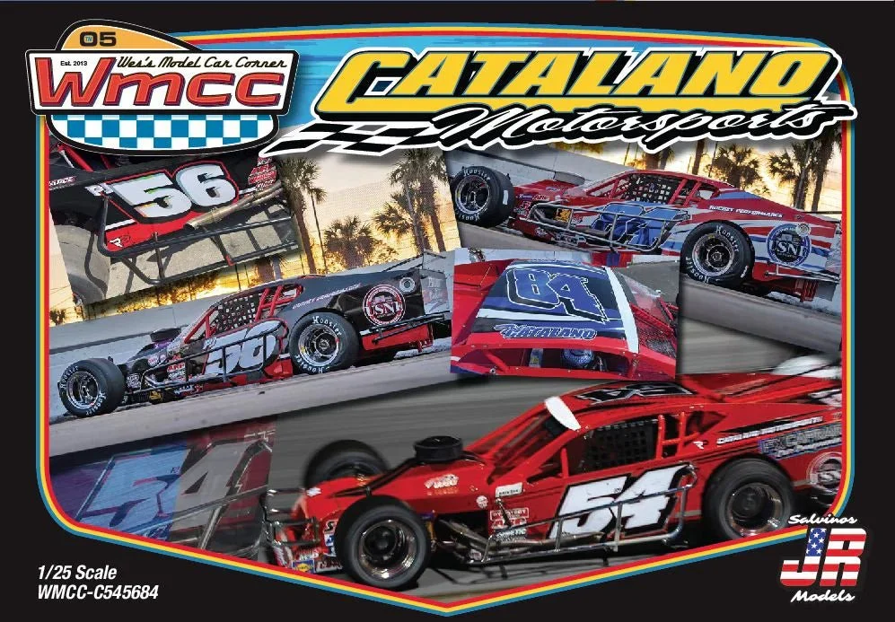 Wes's Model Car 1/25 Catalano Motorsports Modified 3in1 Winnerâ€™s Corner Kit - Wes's Model Car Corner
