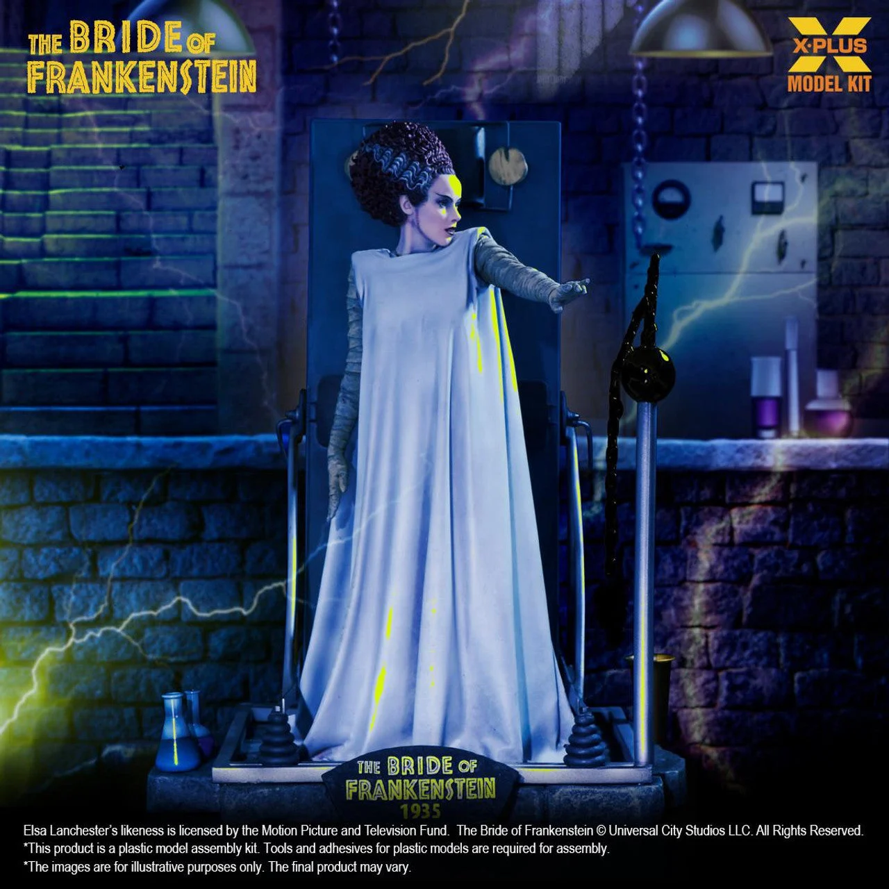 X-Plus 1/8 Plus The Bride of Frankenstein Plastic Model Kit