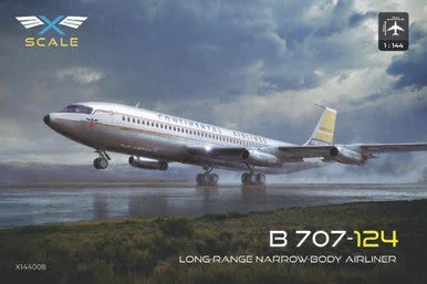 1/144 X-Scale B 707-124 Continental Plastic Model Kit