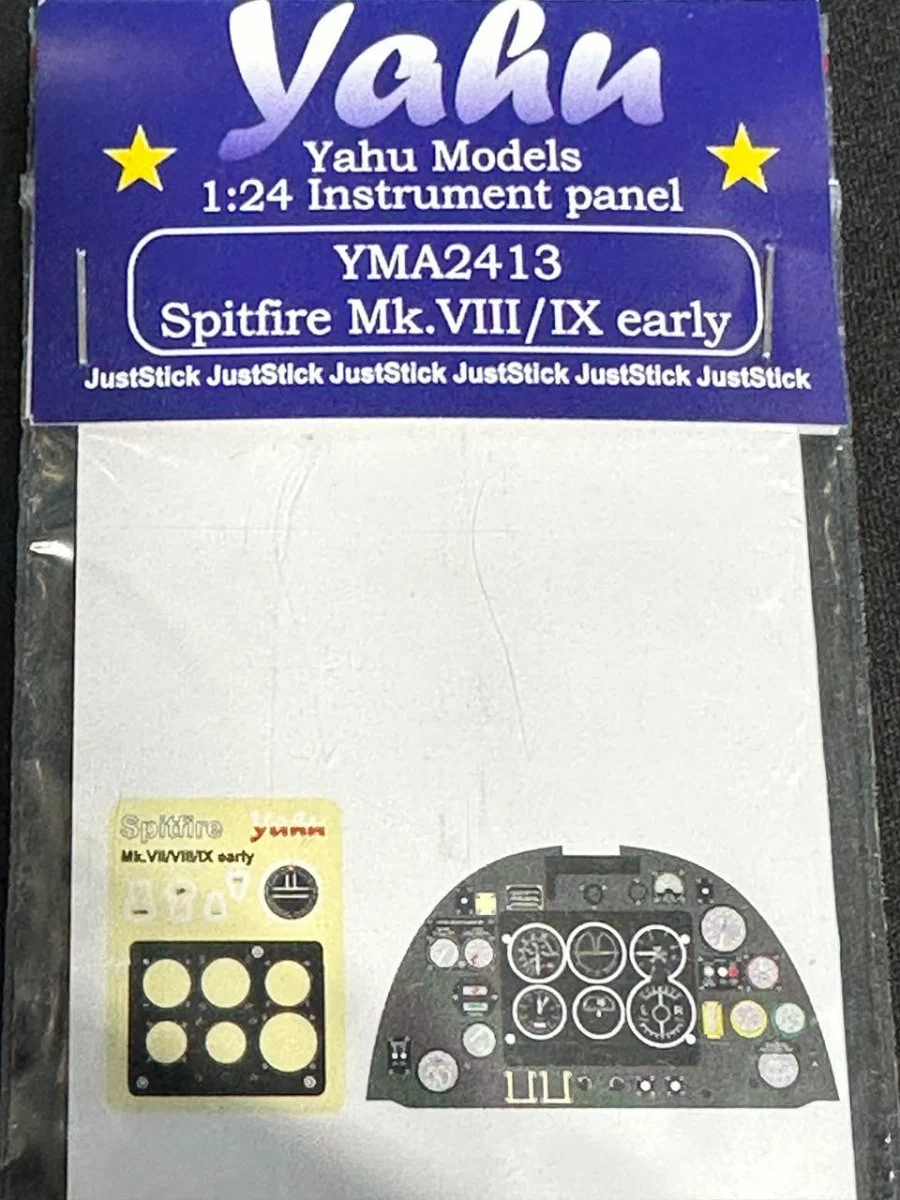 Yahu Models 1/24 Yahu Instrument Panel for Spitfire Mk. VIII/IX Early