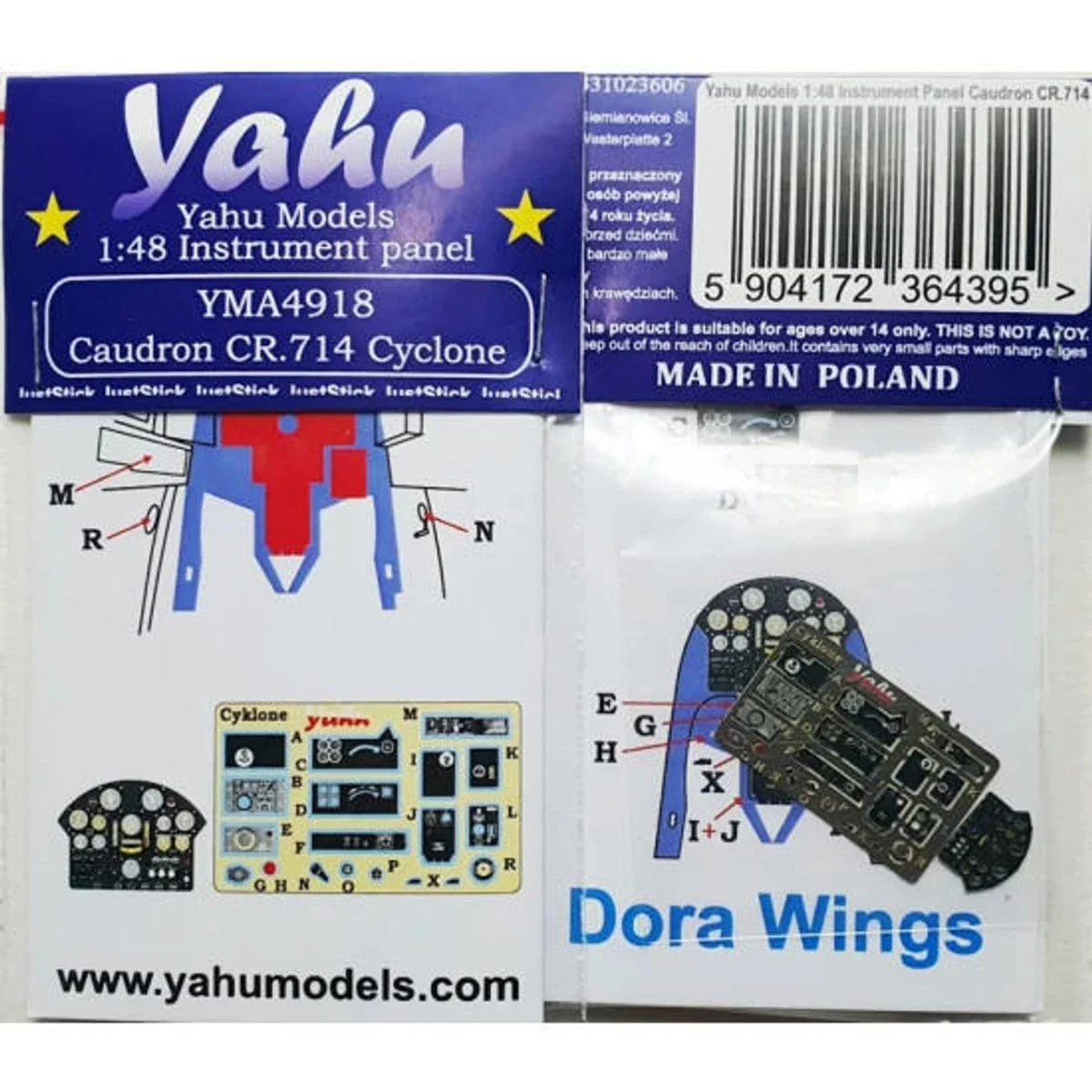 Yahu Models 1/48 Yahu Models Caudron 714 Instrument Panel