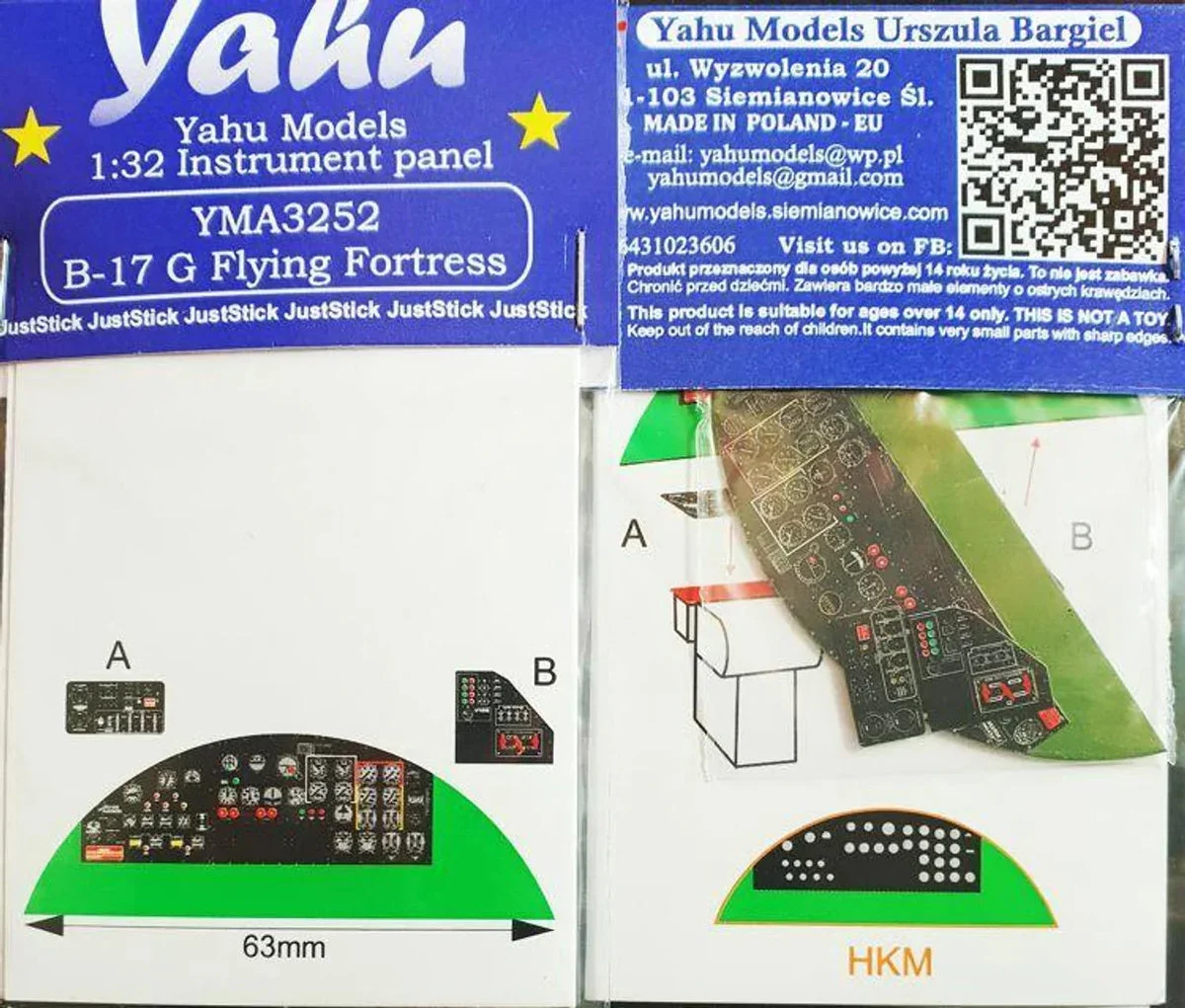 1/32 Yahu Models B-17G - Instrument Panel