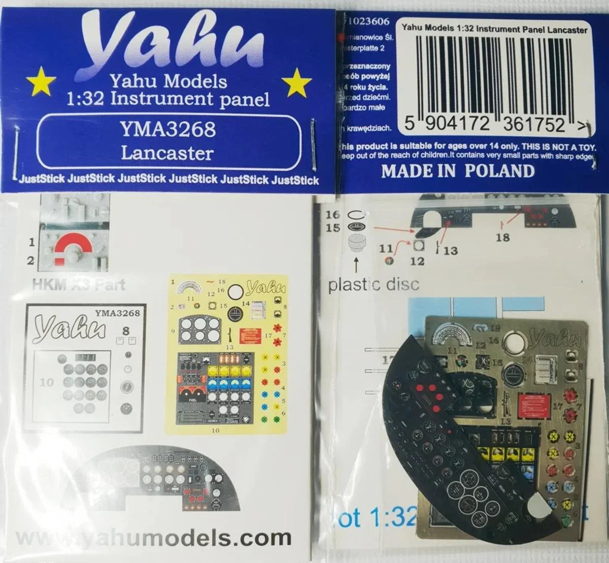 1/32 Yahu Models Lancaster - Instrument Panel