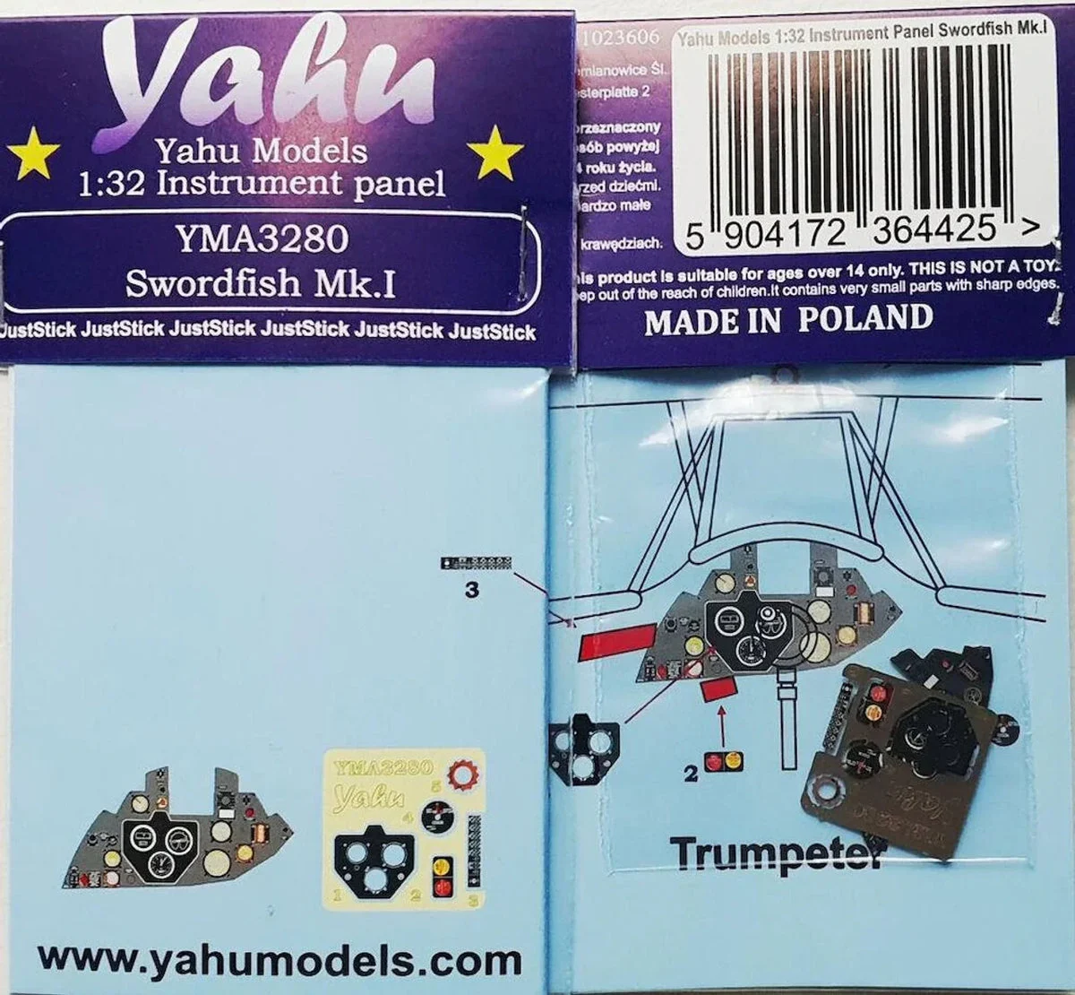 1/32 Yahu Models Swordfish Mk.I Instrument Panel