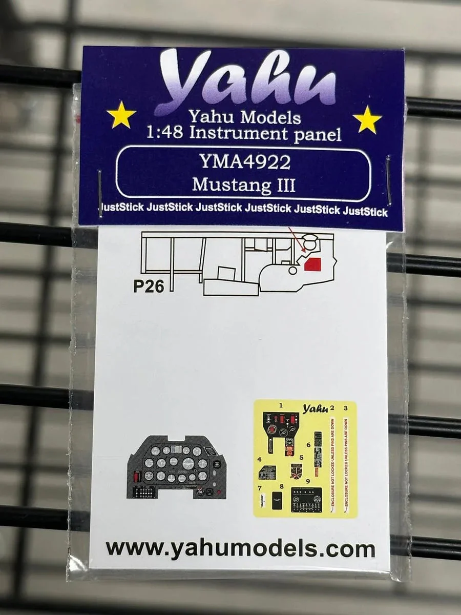 1/48 Yahu Models P-51 B/C Mustang III Instrument Panel