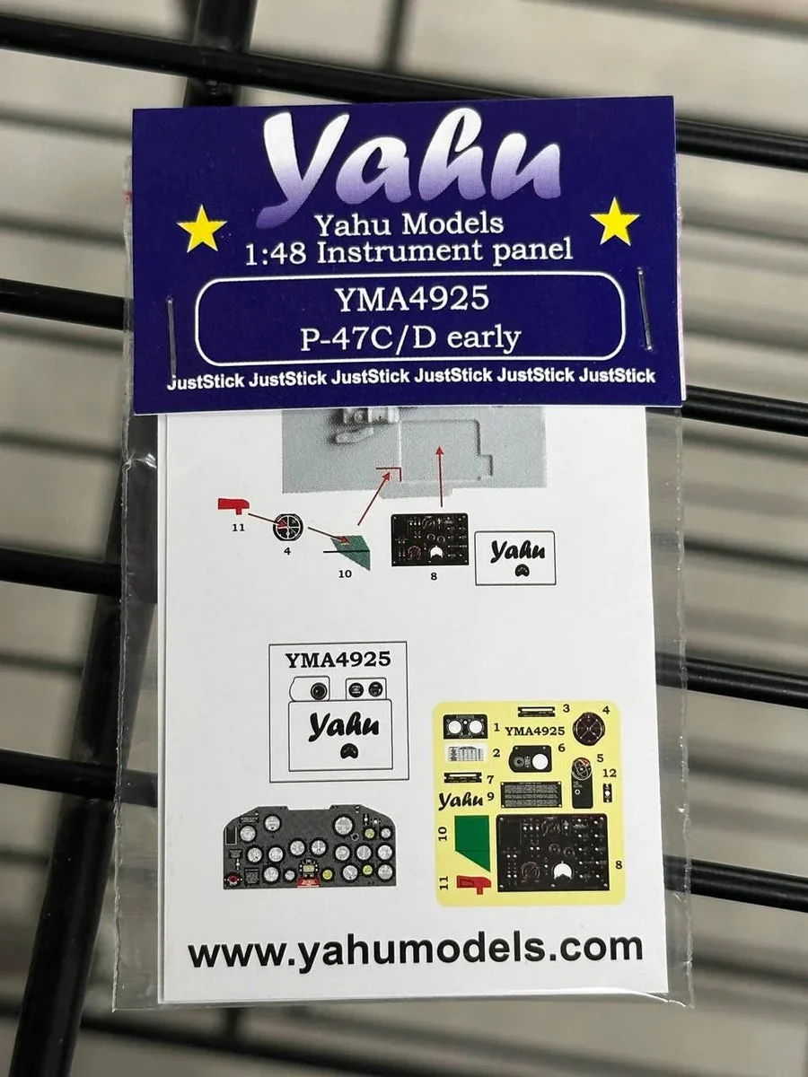 1/48 Yahu Models P-47 C/D Early Instrument Panel