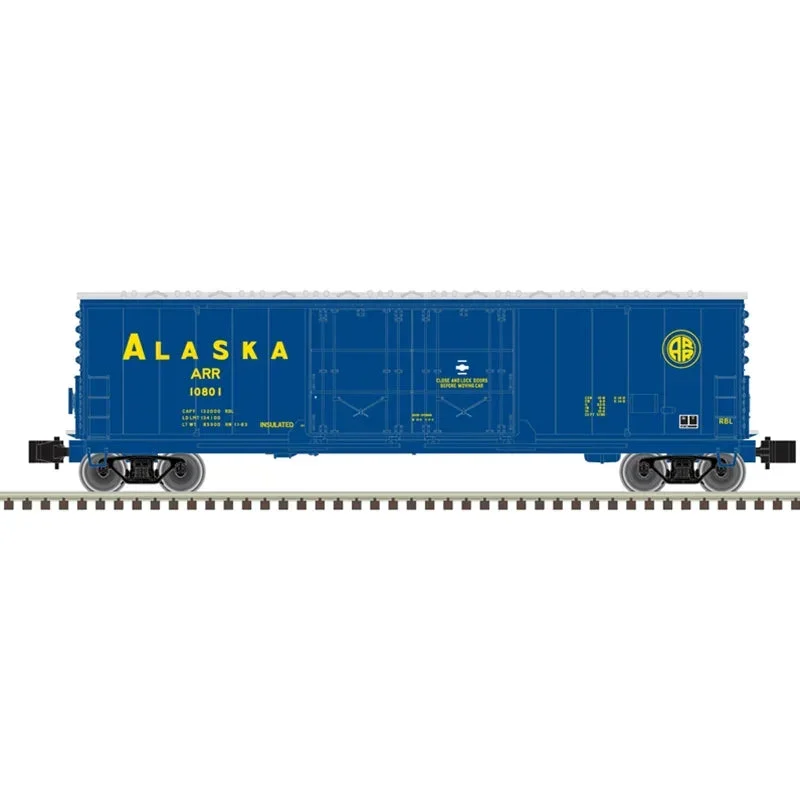 Z Atlas Master 53' Evans Double Plug Door Box Car Alaska #10806 - Atlas Trains