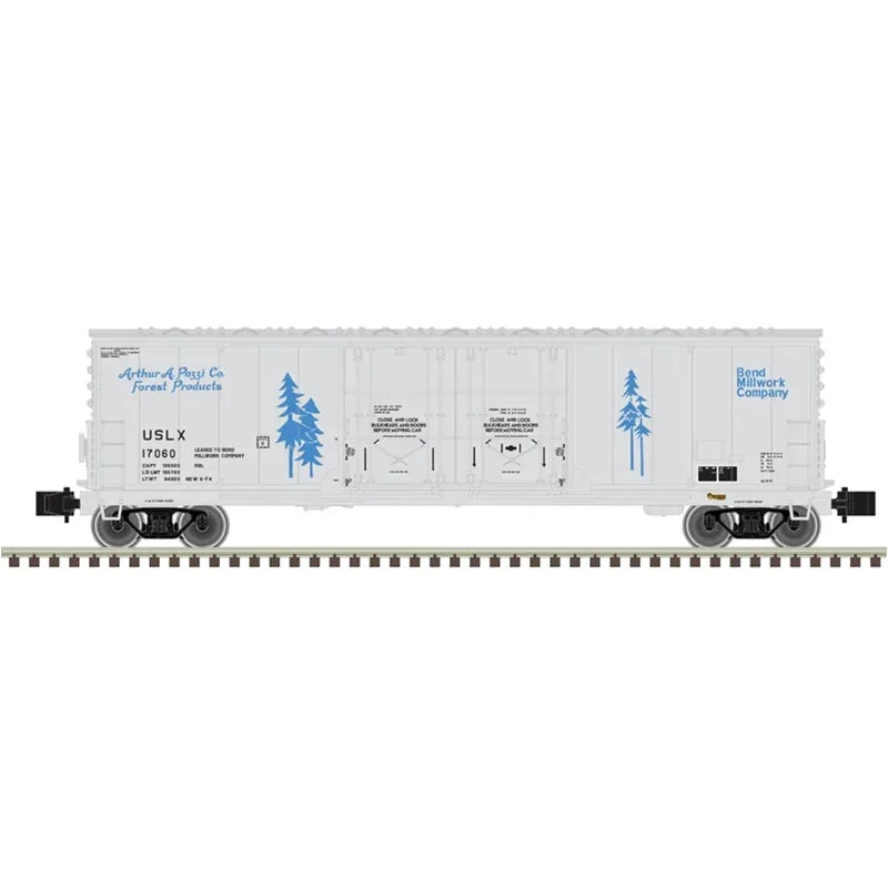 Z Atlas Master 53' Evans Double Plug Door Box Car Bend Millwork [USLX] #17050 - Atlas Trains