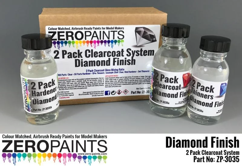 Zero Paint Diamond Finish - 2 Pack GLOSS Clearcoat System (2K Urethane) 220ml | ZP-3035