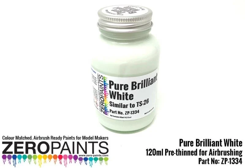 Zero Paint Pure Brilliant White Paint (Similar to TS26) 100ml | ZP-1334