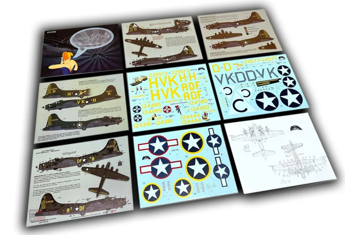 Zotz Decals 1/32 Zotz Decals B-17F in WWII Heavenly Bodies Part 2