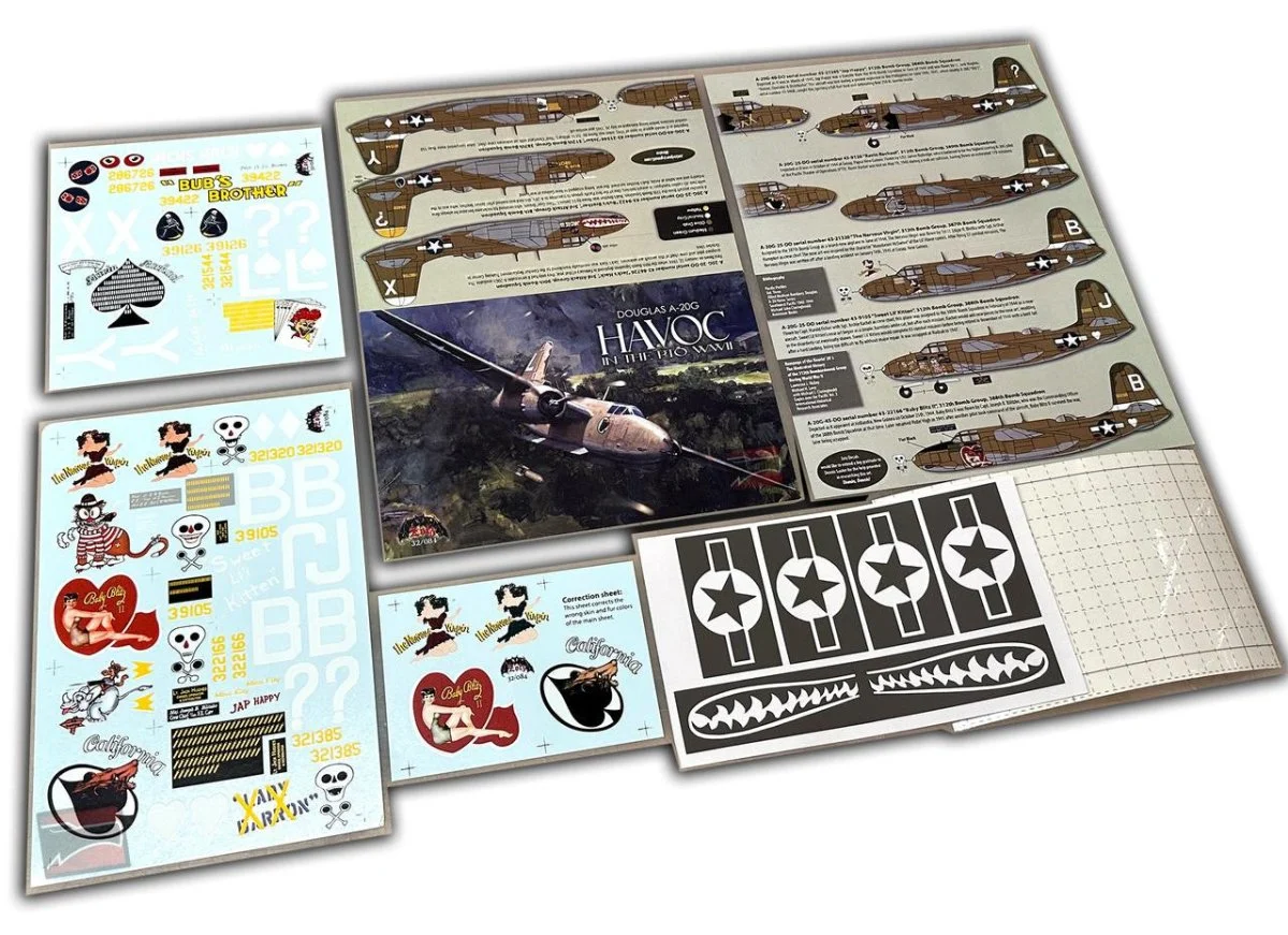 Zotz Decals 1/32 Zotz Decals Douglas A-20G Havoc in the PTU