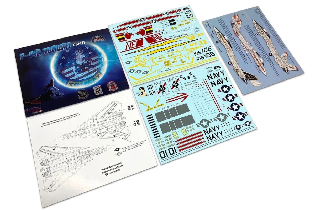 Zotz Decals 1/32 Zotz Decals F-14A Tomcat part 2 (VF-1 VF-33 VF-41)