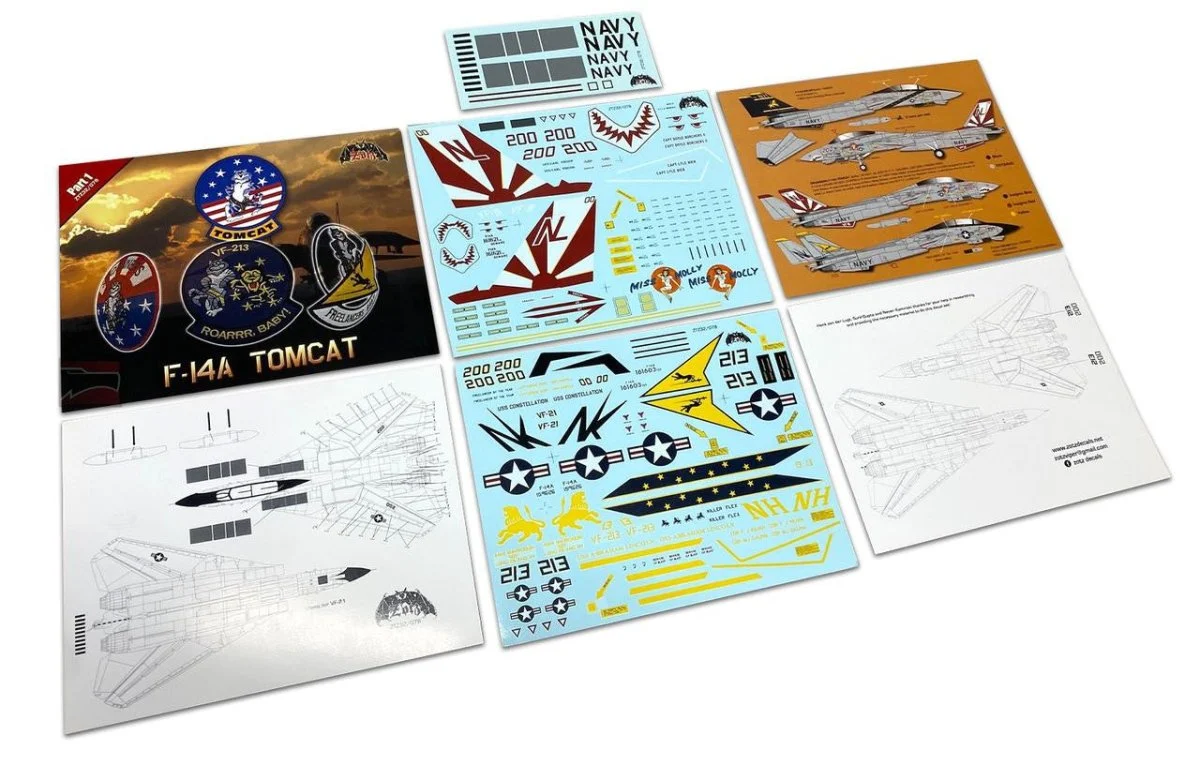Zotz Decals 1/32 Zotz Decals F-14A Tomcats Part 1 (VF-213 VF-111 VF-21)