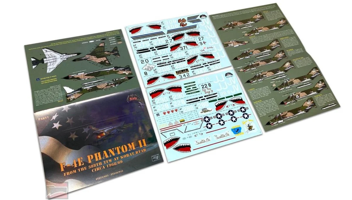 Zotz Decals 1/32 Zotz Decals F-4E Phantom II 388TFW Korat RTAB 1968-69 part 1