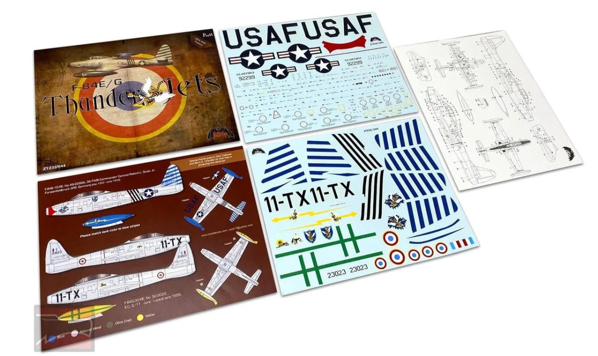 Zotz Decals 1/32 Zotz Decals F-84 Thunderjets part 1