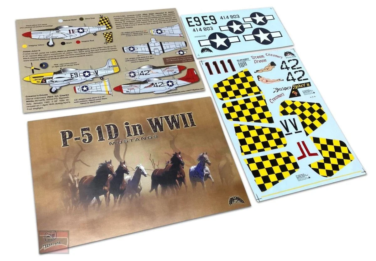 Zotz Decals 1/32 Zotz Decals P-51D Mustangs in WWII part 2
