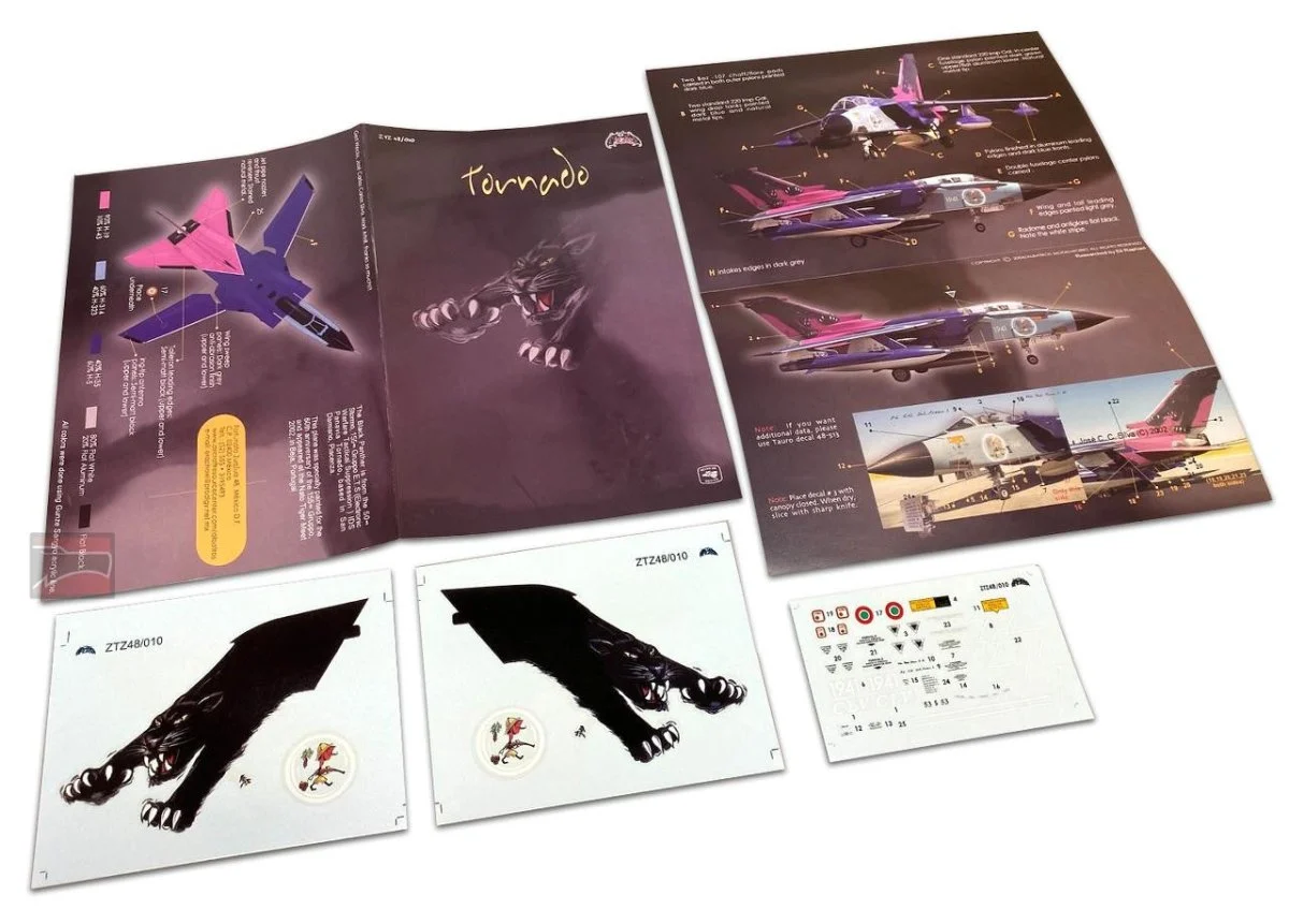 Zotz Decals 1/48 Zotz Decals Black Panther Tornado