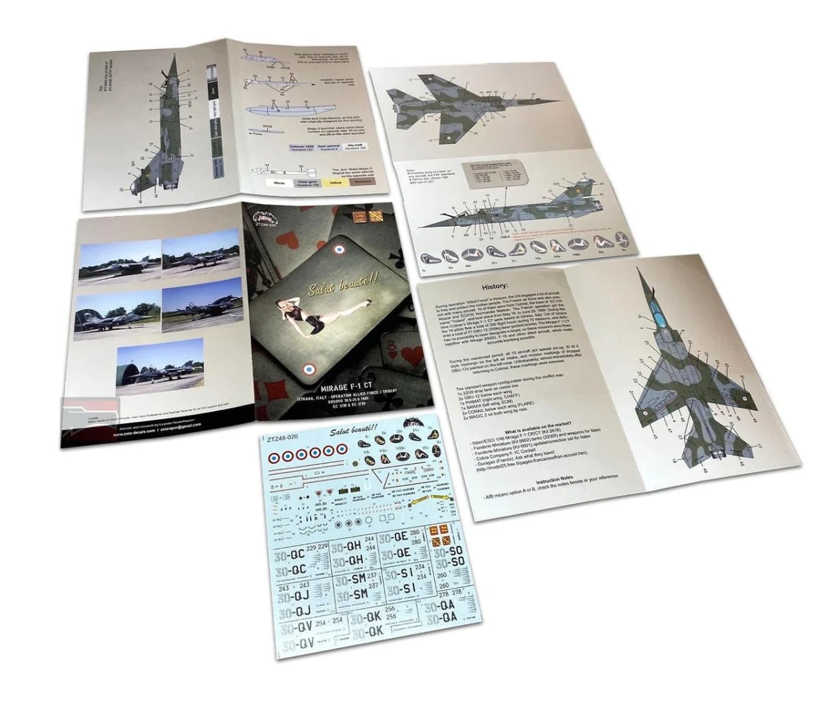 Zotz Decals 1/48 Zotz Decals French Mirage F1 CT