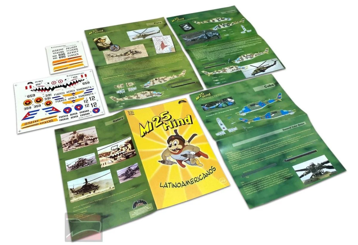 Zotz Decals 1/48 Zotz Decals MI-25 Hinds from Latin America