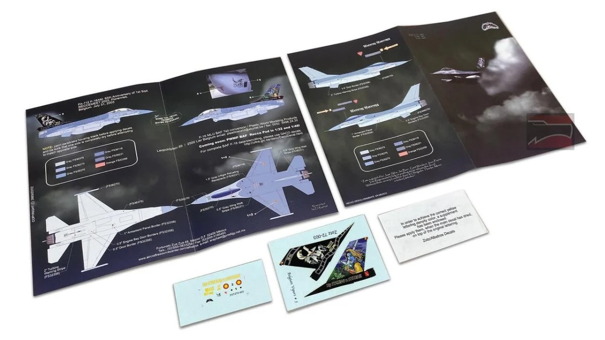 Zotz Decals 1/72 Zotz Decals BELGIAN F-16 set b
