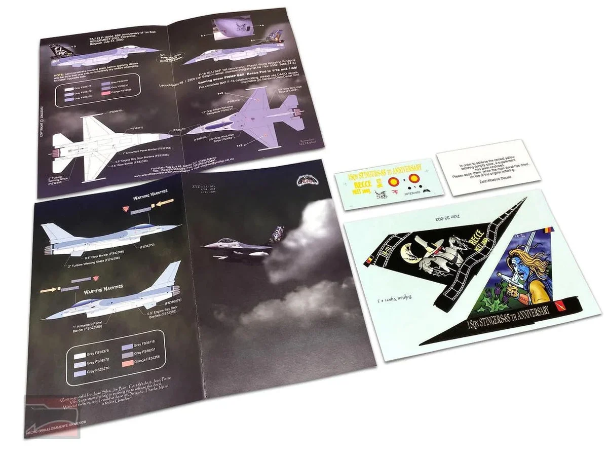 1/32 Zotz Decals Albatross Belgian F-16AM FA-112 85th Anniversary 2003
